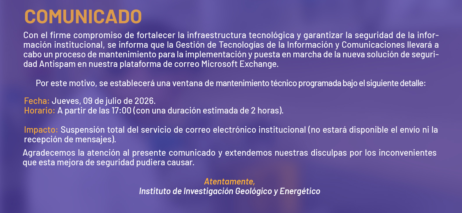 Comunicado